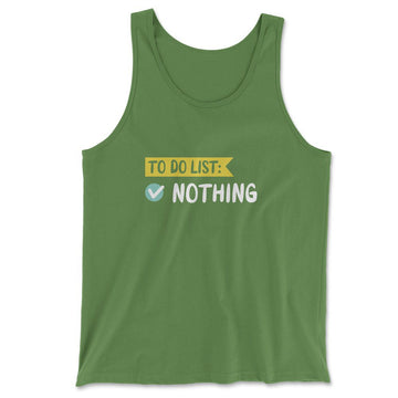 To Do List, Nothing Men/Unisex Tank in Leaf color